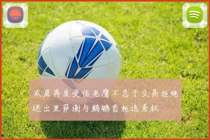 浓眉再度受伤老鹰不急于交易拒绝送出里萨谢与鹈鹕首轮选秀权